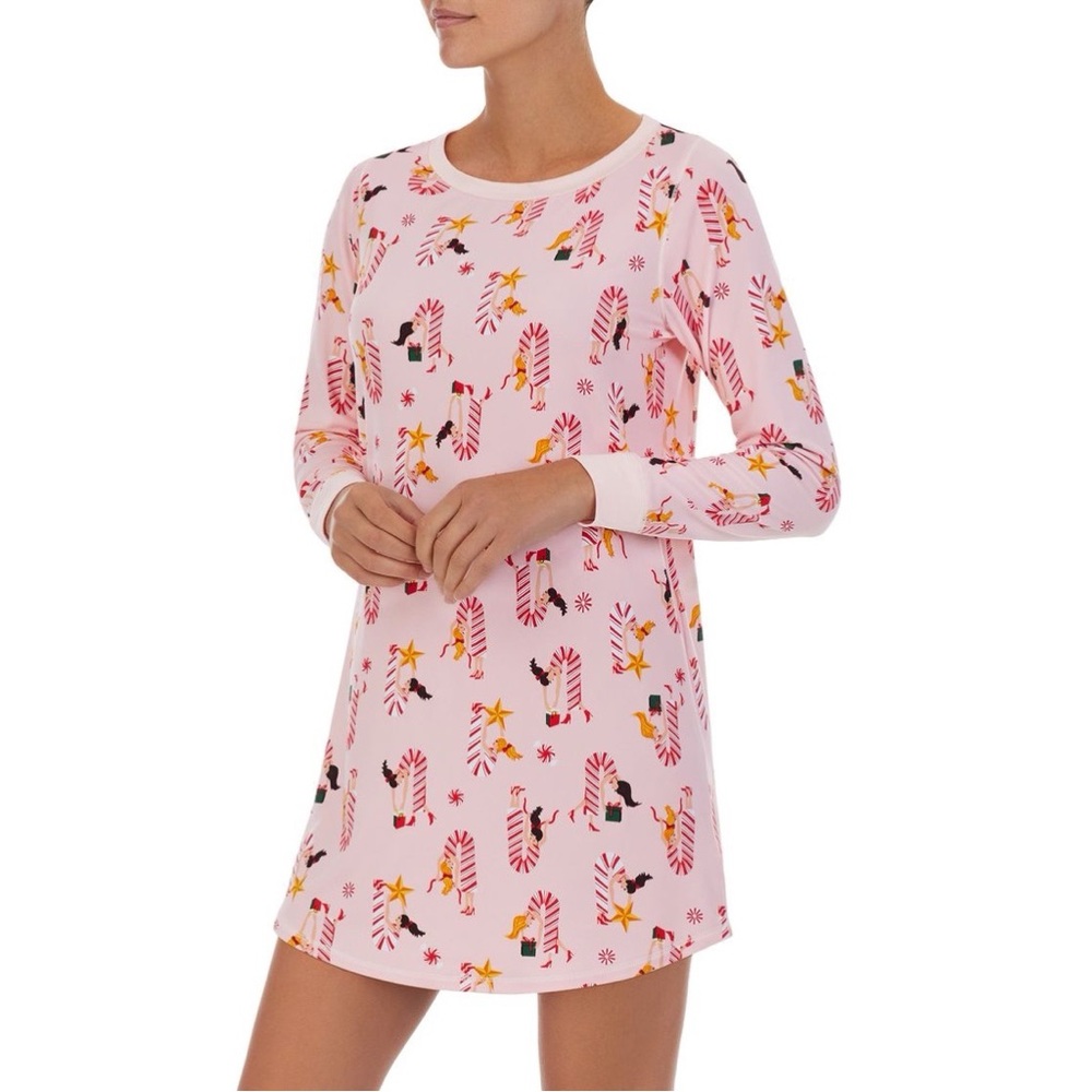 Shady Lady Print Sleep Shirt
Color: Pink Print